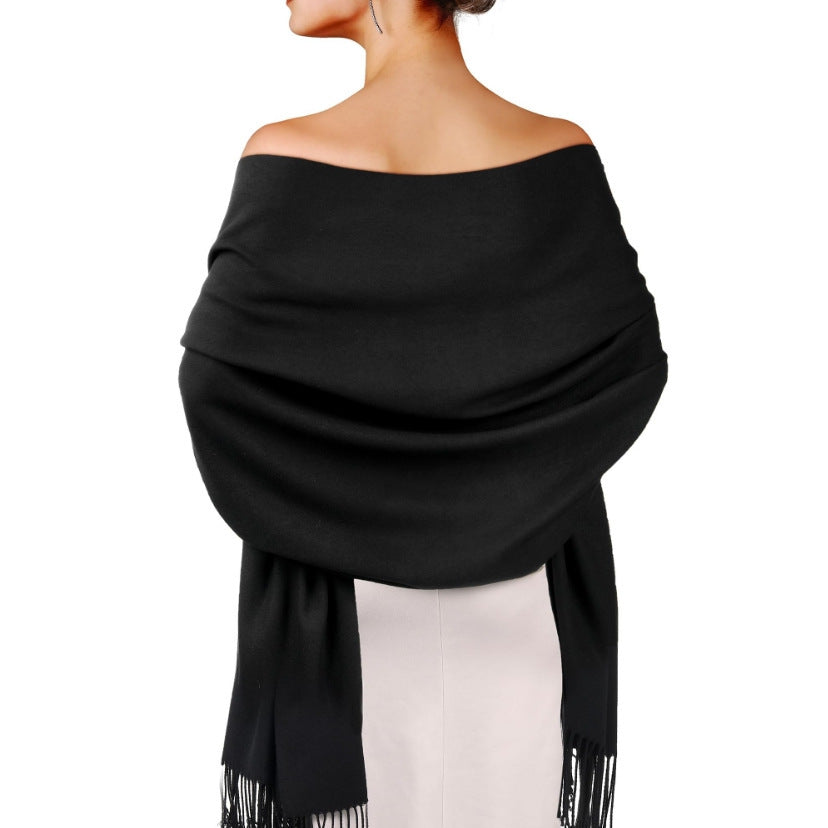 Women's imitation cashmere shawl long scarf