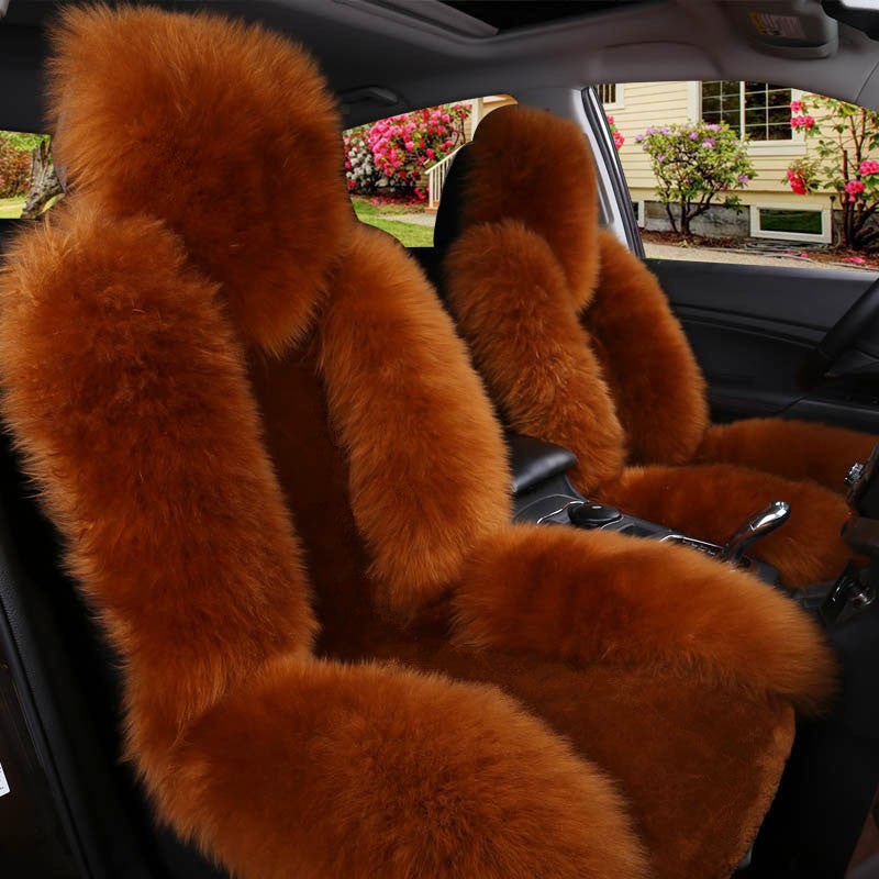 Car seat cushion - winter wool seat cushion