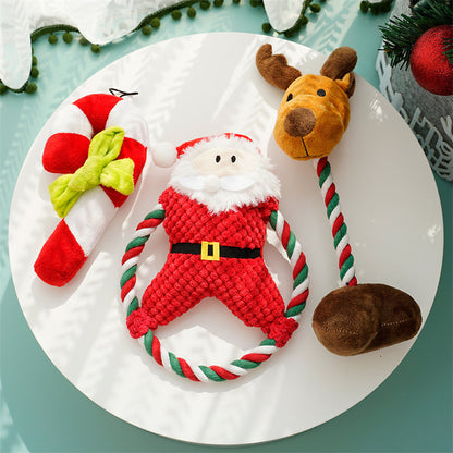 Christmas Plush Pet Toy with Sound