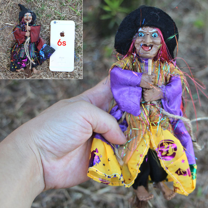 Halloween bar vintage witch ornaments broom haunted