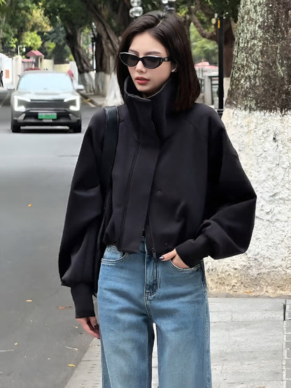 Trendy Black Cardigan Jacket for Women