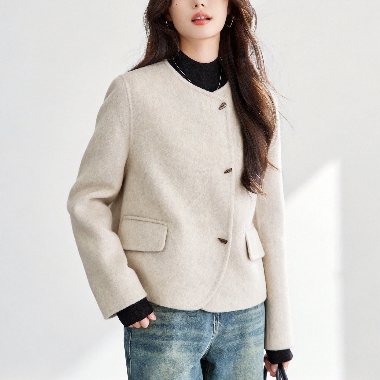 Double-sided tweed jacket
